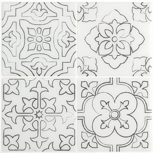 Smart Tiles Peel and Stick Gel Backsplash Tile Vintage 9'' x 9